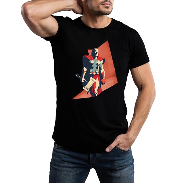 mannequin tee shirt colored thunder thor