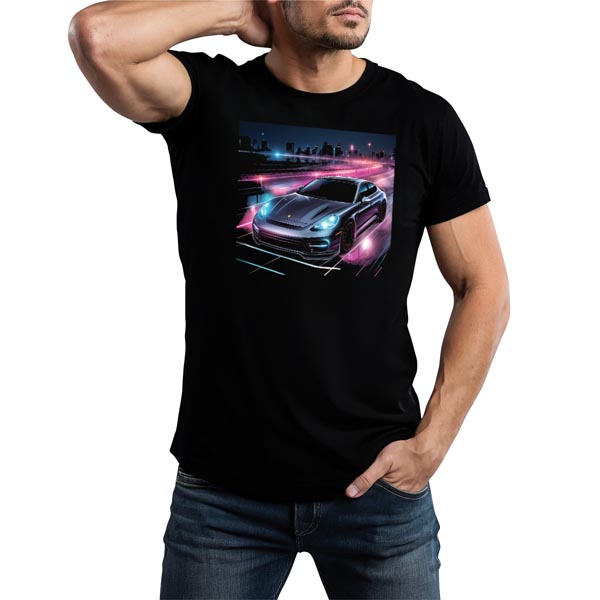 mannequin tee shirt cyber voiture panamera