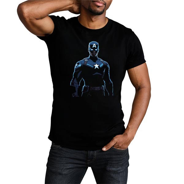 mannequin tee shirt reflet captain