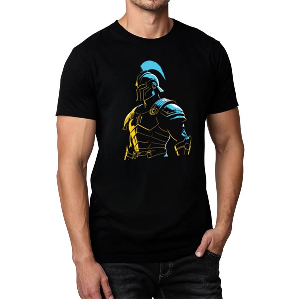 mannequin tee shirt reflet guerrier