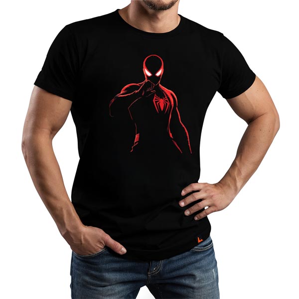 mannequin tee shirt reflet homme araignée