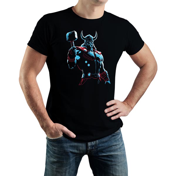 mannequin tee shirt reflet thor