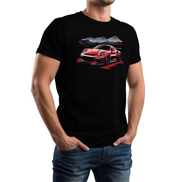 mannequin tee shirt magmatic car 992 gt3