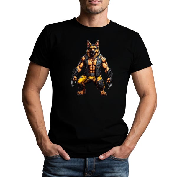 mannequin tee shirt super beast berger allemand logan