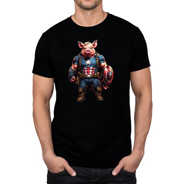 mannequin tee shirt super beast cochon captain