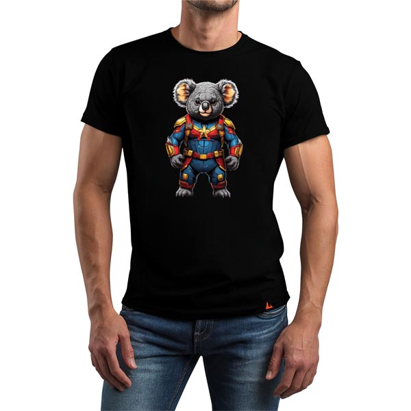 mannequin tee shirt super beast koala captain m