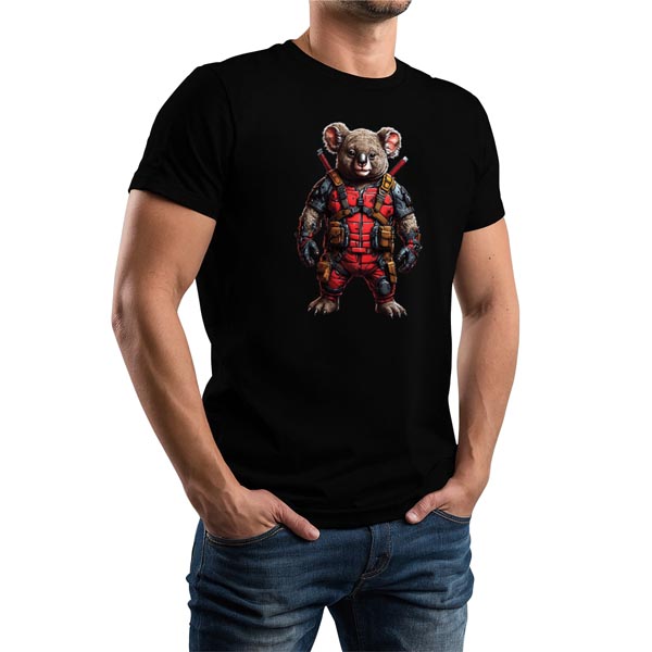 mannequin tee shirt super beast koala mercenaire