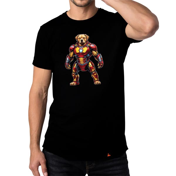 mannequin tee shirt super beast labrador iron