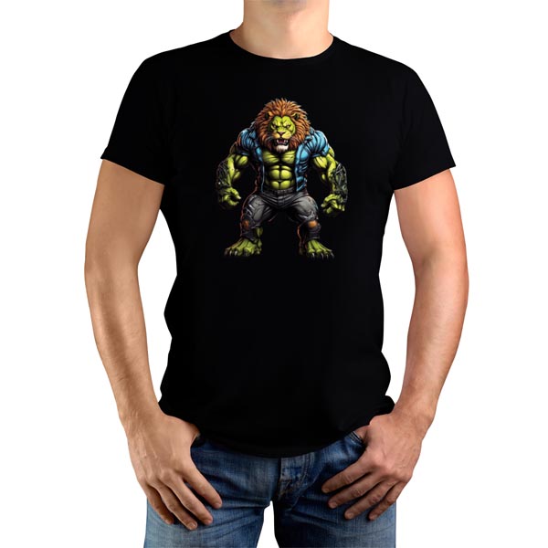 mannequin tee shirt super beast lion titan vert