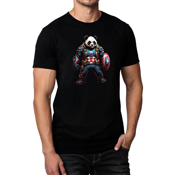 mannequin tee shirt super beast panda captain