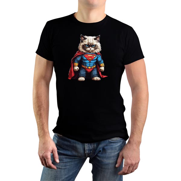 mannequin tee shirt super beast ragdoll super héros