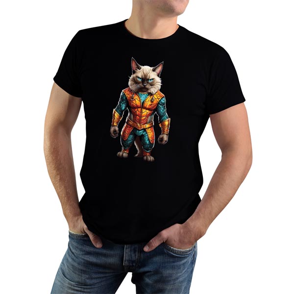 mannequin tee shirt super beast siamois roi des océans