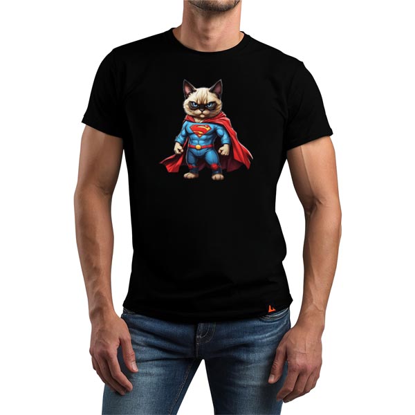 mannequin tee shirt super beast siamois super héros