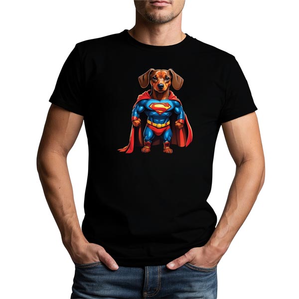 mannequin tee shirt super beast teckel héros