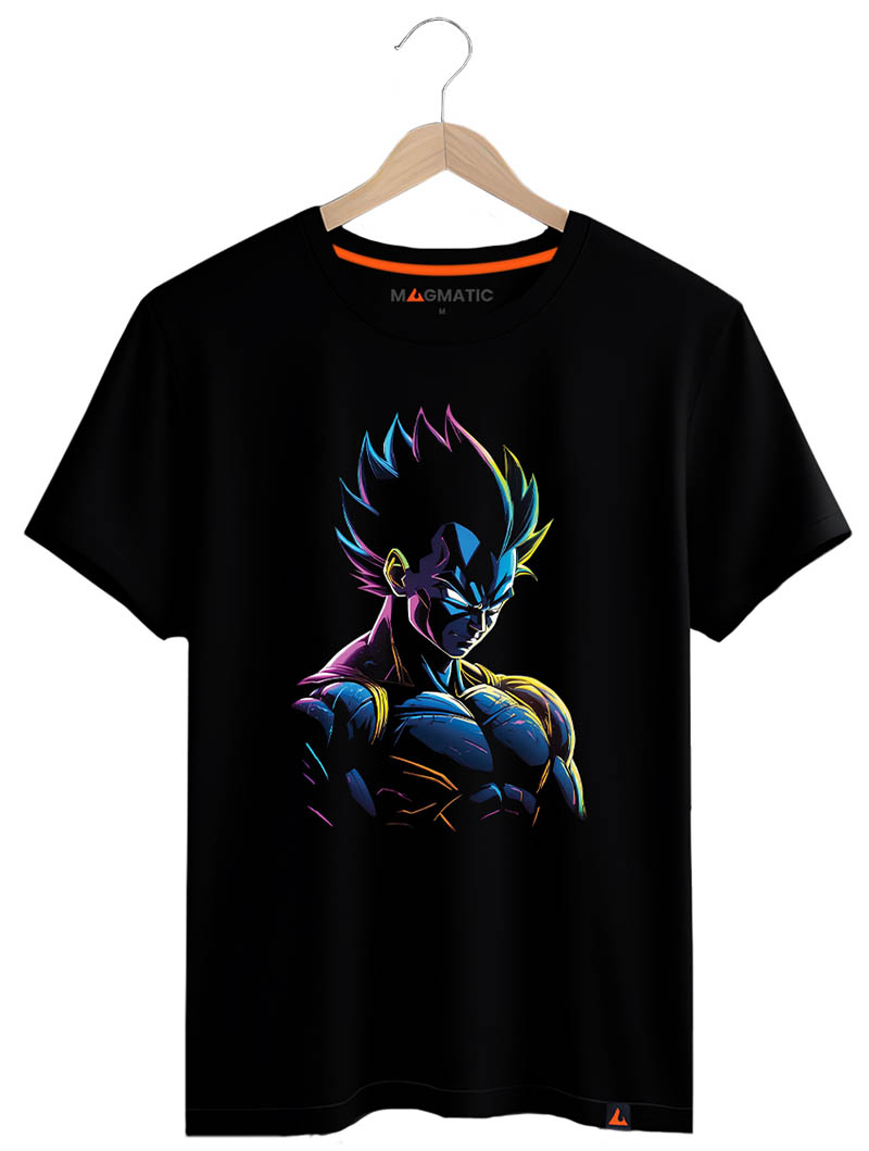 tee shirt neon hero prince des saiyans