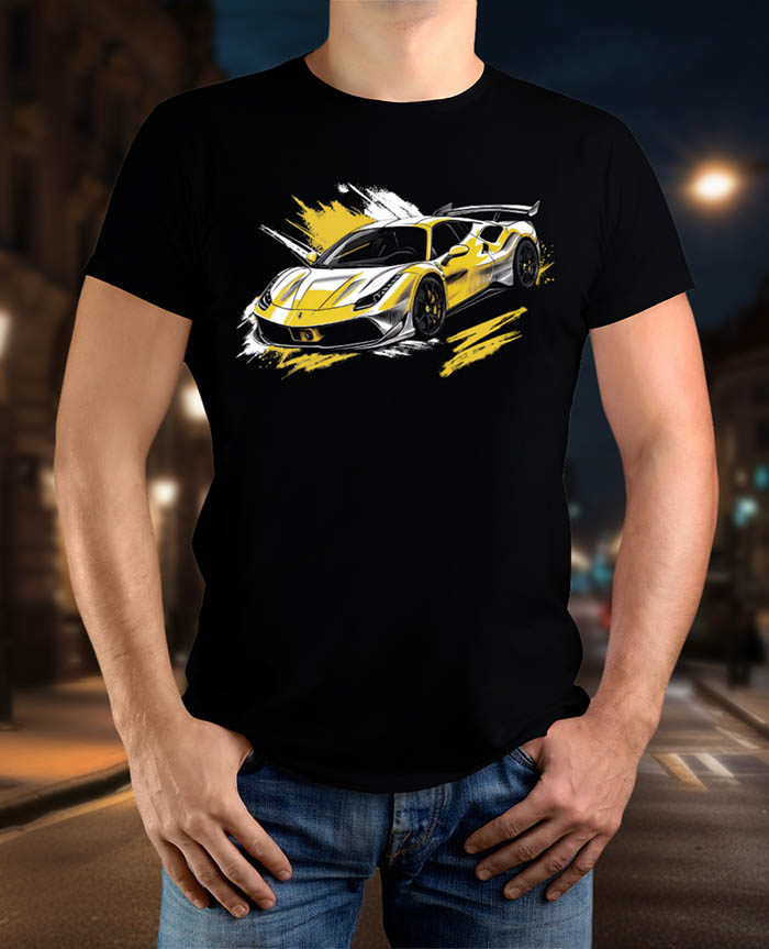 mannequin tee shirt voiture