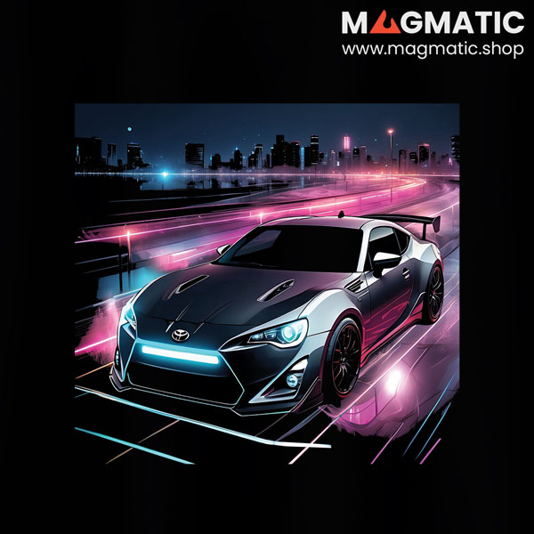 visuel tee shirt magmatic car gt86