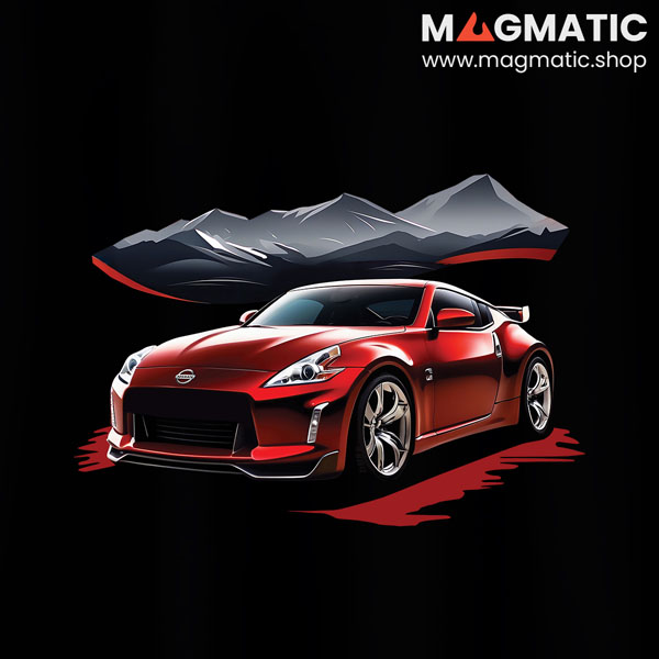 visuel tee shirt magmatic car 370z