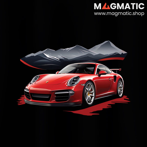 visuel tee shirt magmatic car 992