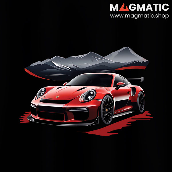 visuel tee shirt magmatic car 992 gt3