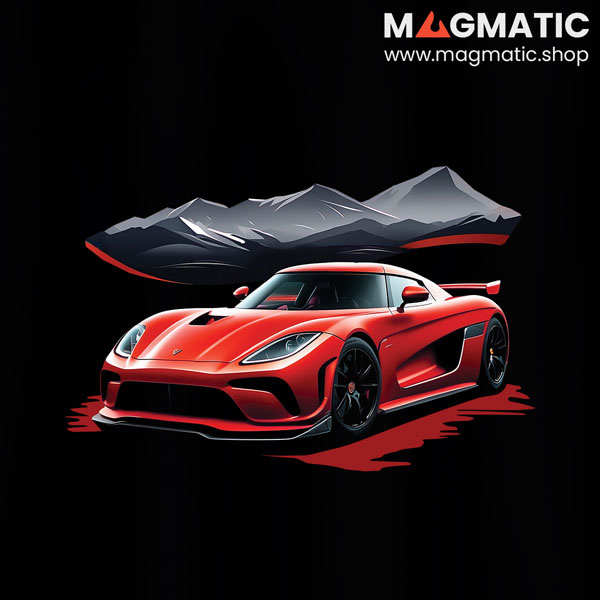 visuel tee shirt magmatic car agera