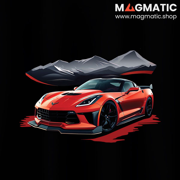 visuel tee shirt magmatic car c7