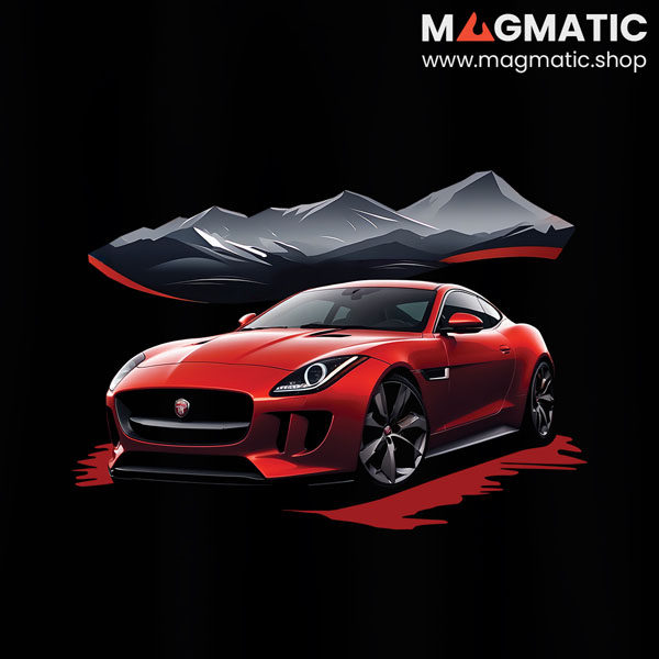 visuel tee shirt magmatic car f type