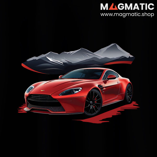 visuel tee shirt magmatic car martin vantage