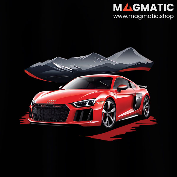 visuel tee shirt magmatic car r8