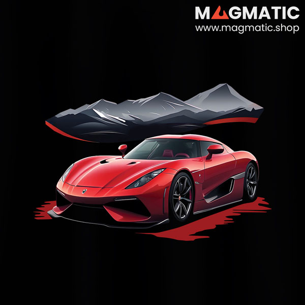 visuel tee shirt magmatic car regera