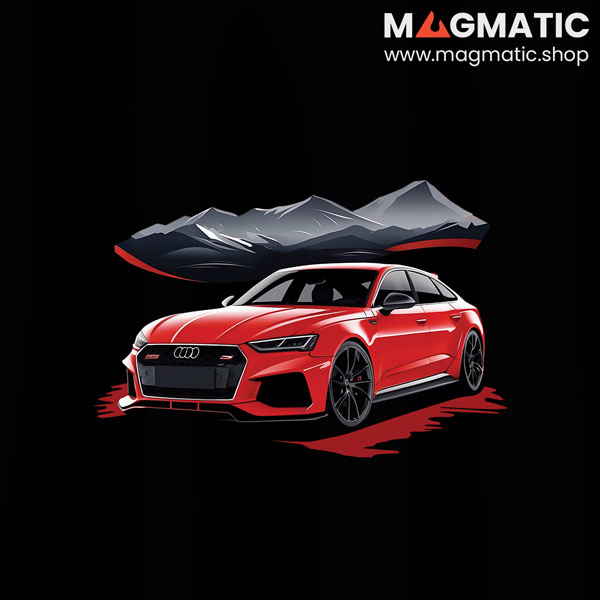 visuel tee shirt magmatic car rs6