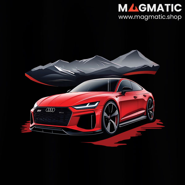 visuel tee shirt magmatic car rs7