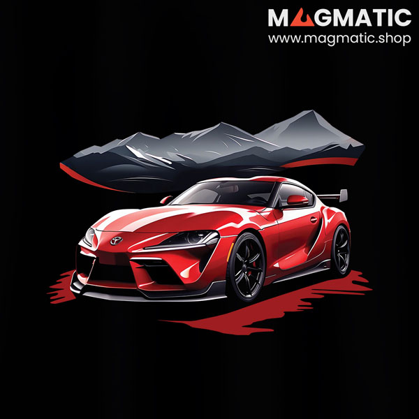 visuel tee shirt magmatic car supra gr