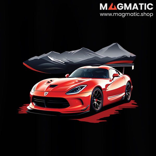 visuel tee shirt magmatic car viper