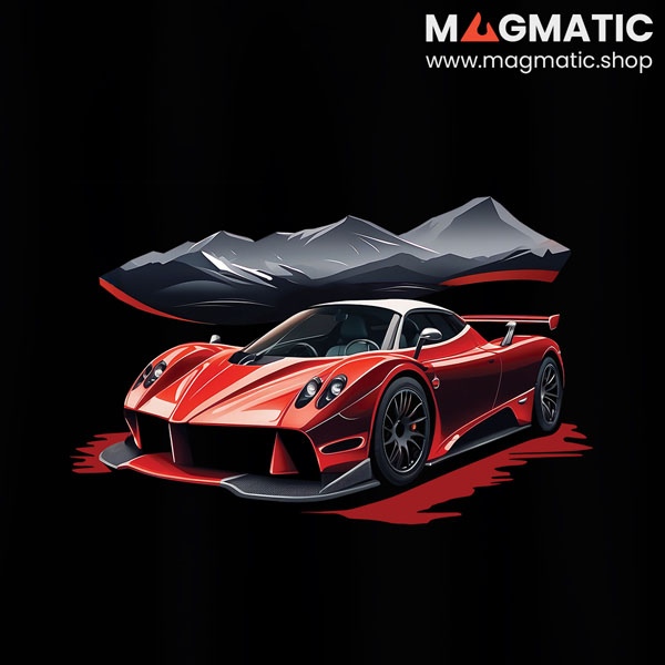 visuel tee shirt magmatic car zonda f