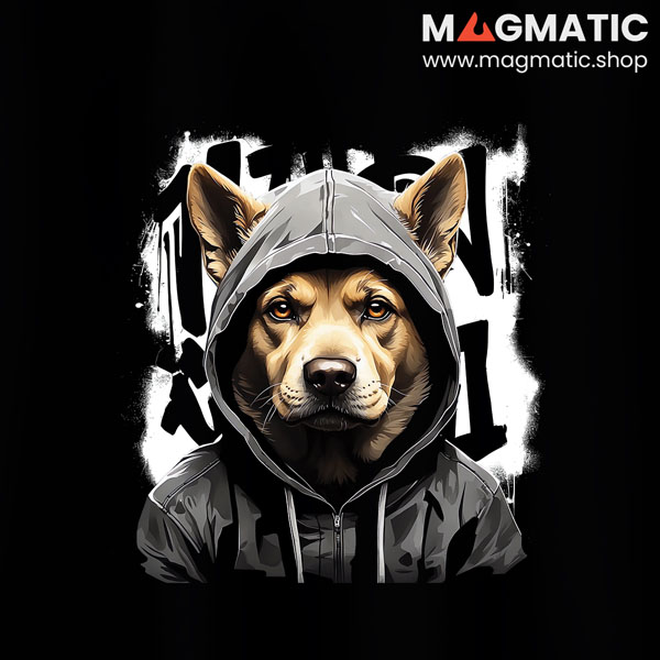 visuel street hoodie chien