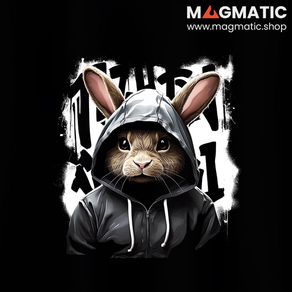 visuel street hoodie lapin