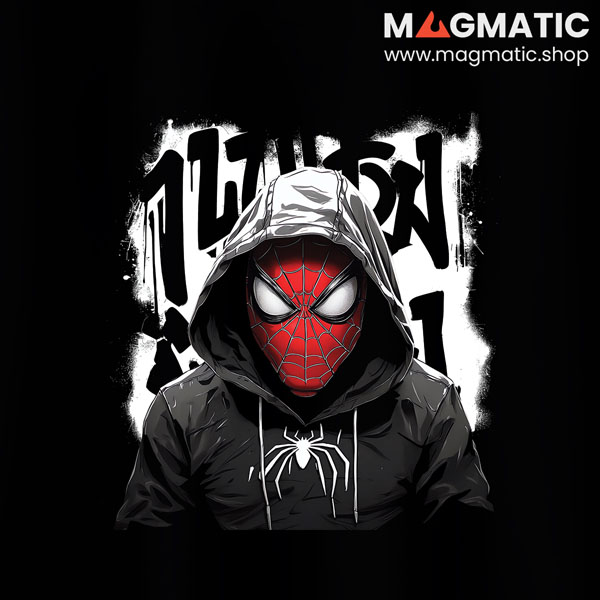 visuel street hoodie homme araignée