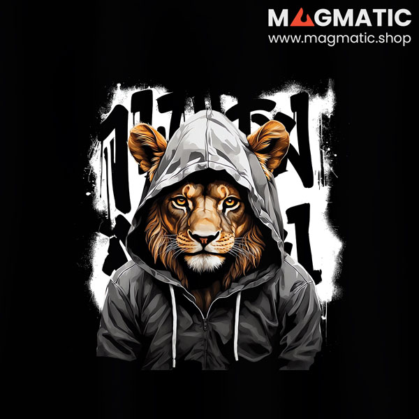 visuel street hoodie lion