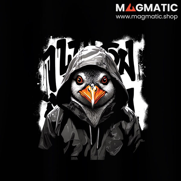 visuel street hoodie pingouin