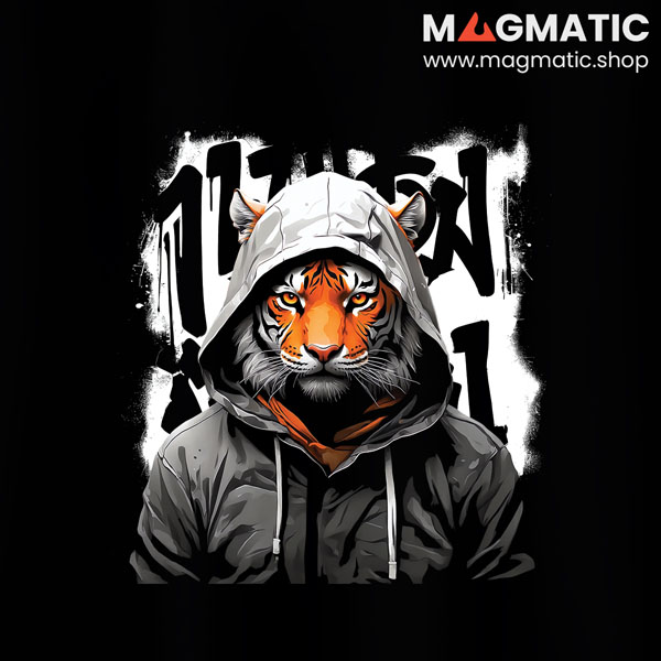 visuel street hoodie tigre