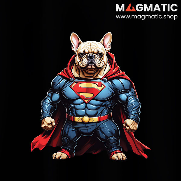 visuel super beast bulldog super héros