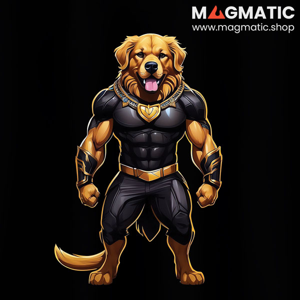 visuel super beast golden retriever panthère