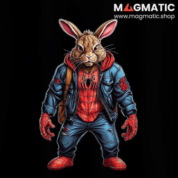 visuel super beast lapin homme araignée