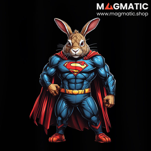 visuel super beast lapin super héros