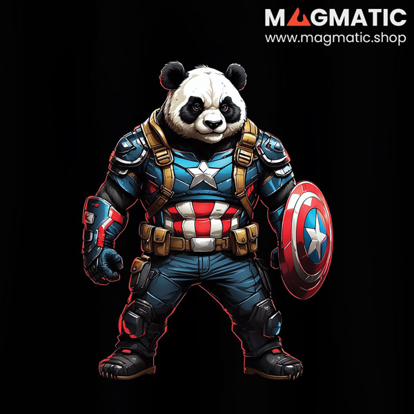 mannequin tee shirt super beast panda mercenaire