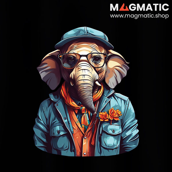 visuel tee shirt magmatic urban vibes éléphant